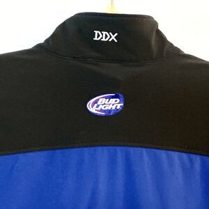 Dri Duck DDX Motion Jacket Mens XL Blue Gray Bud Light Softshell Lightweight